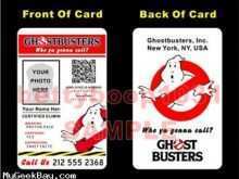 88 Creating Ghostbusters Id Card Template Maker for Ghostbusters Id Card Template