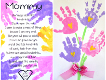 88 Creating Mother S Day Handprint Card With Stunning Design by Mother S Day Handprint Card