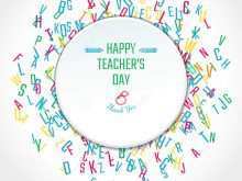 88 Creative Teachers Day Card Template Free Download Photo for Teachers Day Card Template Free Download