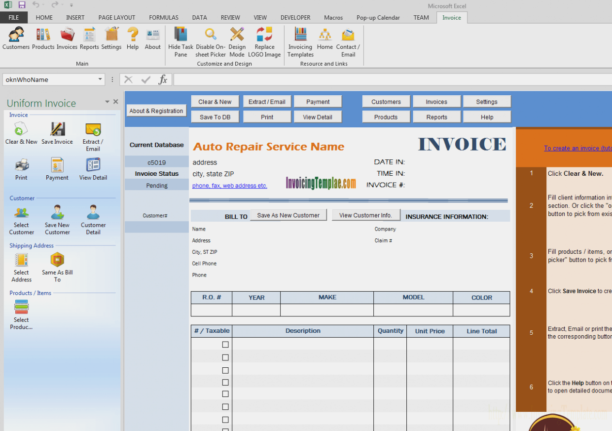 88 Customize Garage Invoice Template Software Download by Garage Invoice Template Software