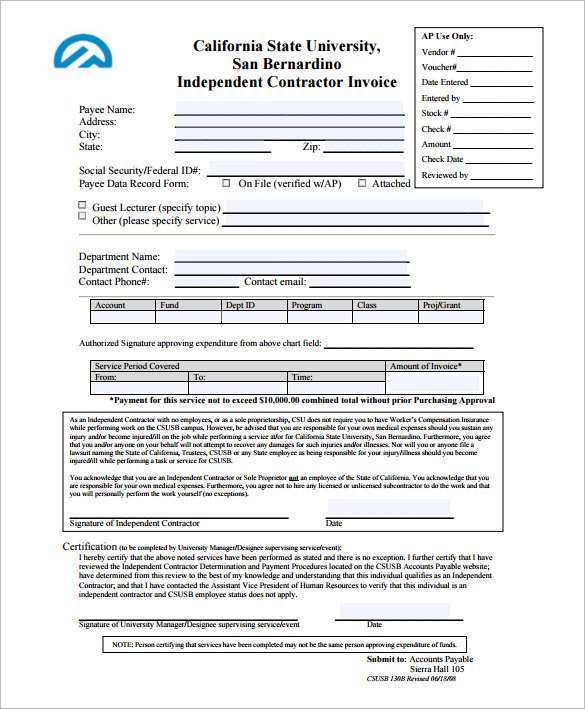 88 Customize It Contractor Invoice Template Formating with It Contractor Invoice Template