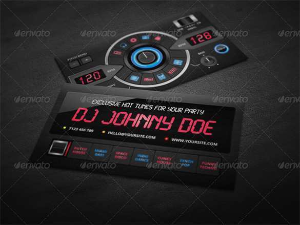 88 Format Business Card Templates Dj Free in Photoshop by Business Card Templates Dj Free