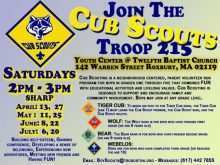 88 Format Cub Scout Flyer Template Maker for Cub Scout Flyer Template