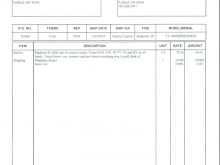 Garage Door Invoice Template