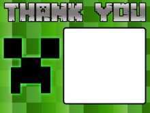 88 Free Printable Minecraft Thank You Card Template Templates by Minecraft Thank You Card Template