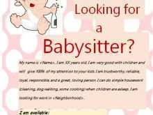 88 How To Create Babysitting Flyers Templates for Ms Word for Babysitting Flyers Templates