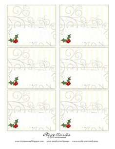 88 How To Create Christmas Name Card Templates Formating for Christmas Name Card Templates