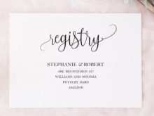 88 How To Create Wedding Registry Card Templates for Ms Word for Wedding Registry Card Templates