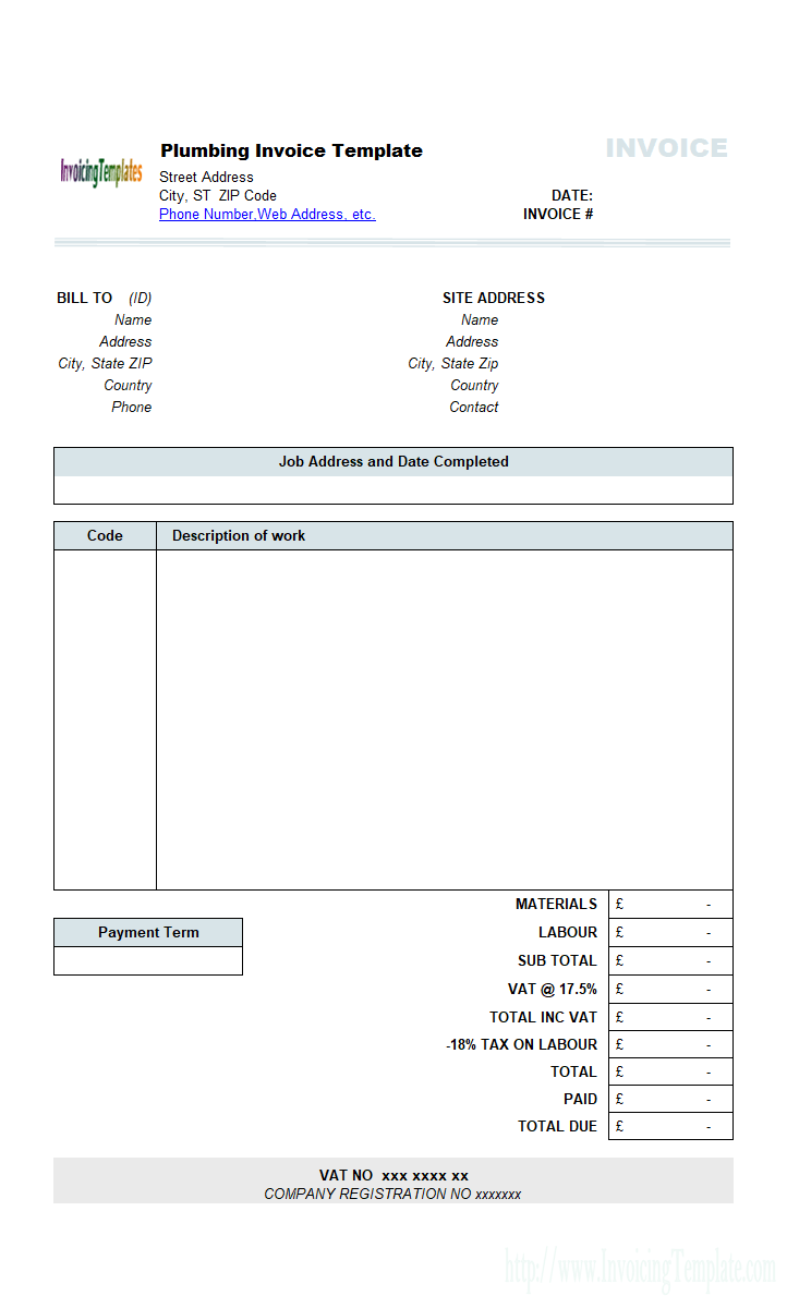 88 It Contractor Invoice Template for Ms Word for It Contractor Invoice Template