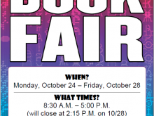 88 Online Book Fair Flyer Template in Photoshop for Book Fair Flyer Template