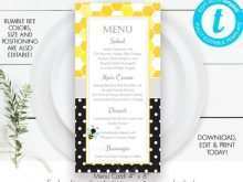 88 Online Menu Card Template Birthday With Stunning Design by Menu Card Template Birthday