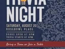 88 Online Trivia Night Flyer Template PSD File for Trivia Night Flyer Template