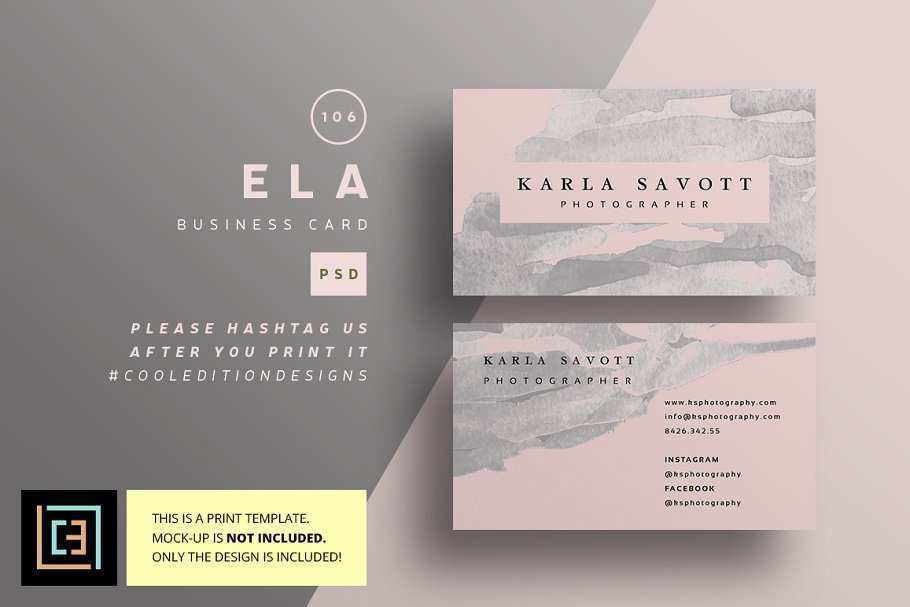 Standard Business Card Template With Facebook And Instagram Logo Now By Business Card Template With Facebook And Instagram Logo Cards Design Templates