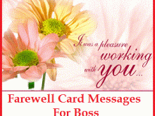 88 Standard Farewell Card Template For Boss Maker for Farewell Card Template For Boss