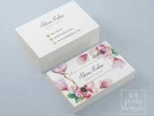 88 Standard Floral Business Card Template Free Download in Word with Floral Business Card Template Free Download