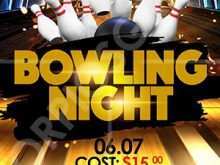 88 The Best Bowling Night Flyer Template PSD File by Bowling Night Flyer Template