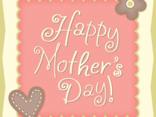 88 The Best Happy Mother S Day Card Template Templates with Happy Mother S Day Card Template