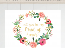 88 Visiting Bridesmaid Card Template Free for Ms Word by Bridesmaid Card Template Free