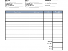 Company Letterhead Invoice Template