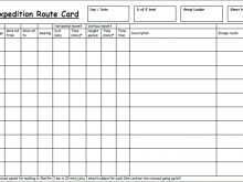 89 Adding D Of E Route Card Template in Word by D Of E Route Card Template