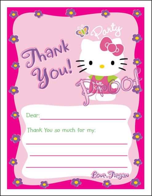 89 Best Free Hello Kitty Thank You Card Template PSD File for Free Hello Kitty Thank You Card Template