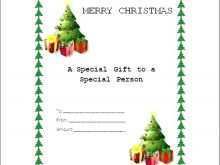 Xmas Gift Card Template Free