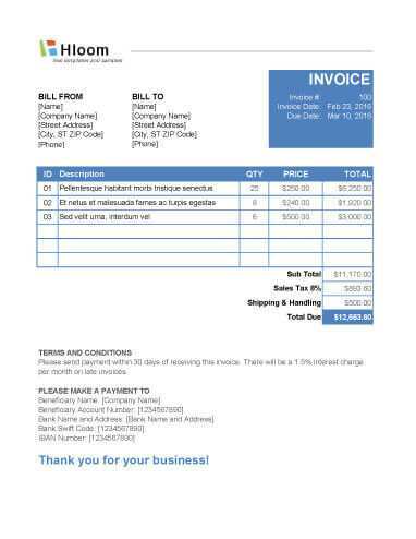 89 Blank Tax Invoice Template Excel PSD File by Tax Invoice Template Excel