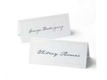 89 Create Gartner Place Card Template Word With Stunning Design for Gartner Place Card Template Word
