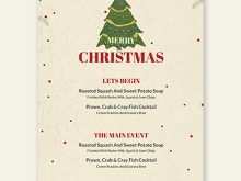 89 Create Menu Card Template Christmas Maker for Menu Card Template Christmas