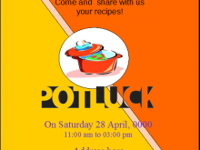 89 Creating Potluck Flyer Template PSD File with Potluck Flyer Template