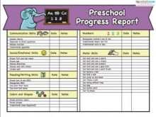 89 Creating Pre K Report Card Template With Stunning Design with Pre K Report Card Template
