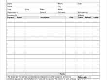 89 Creating Simple Auto Repair Invoice Template Maker with Simple Auto Repair Invoice Template