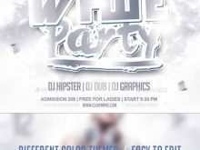 89 Creating White Party Flyer Template Free Maker with White Party Flyer Template Free