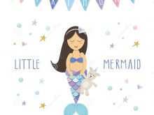 89 Customize Mermaid Birthday Card Template Maker by Mermaid Birthday Card Template