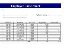 89 Customize Our Free Excel Spreadsheet Time Card Template Now for Excel Spreadsheet Time Card Template