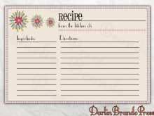 89 Format Editable Recipe Card Template For Word Photo for Editable Recipe Card Template For Word