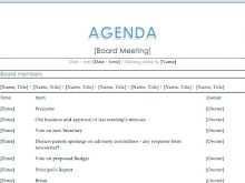 89 Format The Best Meeting Agenda Template in Word with The Best Meeting Agenda Template