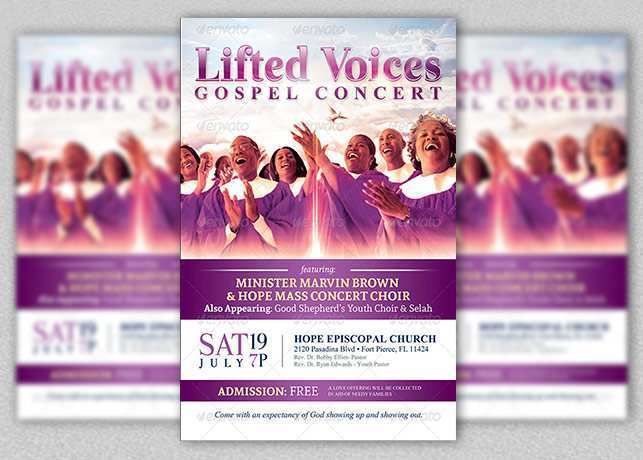 89 Free Gospel Flyer Template Free PSD File with Gospel Flyer Template Free