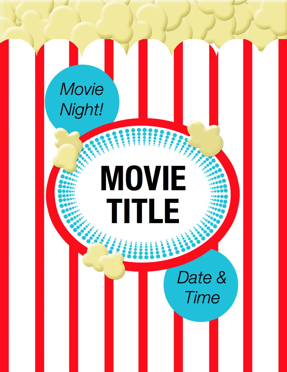 89 Free Printable Family Movie Night Flyer Template Formating with Family Movie Night Flyer Template