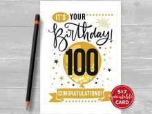 89 How To Create 100Th Birthday Card Template Photo for 100Th Birthday Card Template