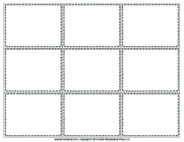 Free Printable 3x5 Index Card Template