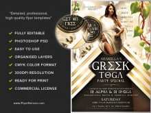 89 How To Create Toga Party Flyer Template Download by Toga Party Flyer Template