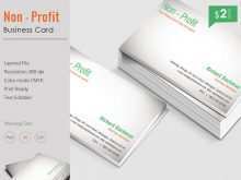 89 Printable Business Card Templates For Nonprofits Maker by Business Card Templates For Nonprofits
