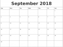 89 Printable Daily Calendar Template For 2018 Templates with Daily Calendar Template For 2018