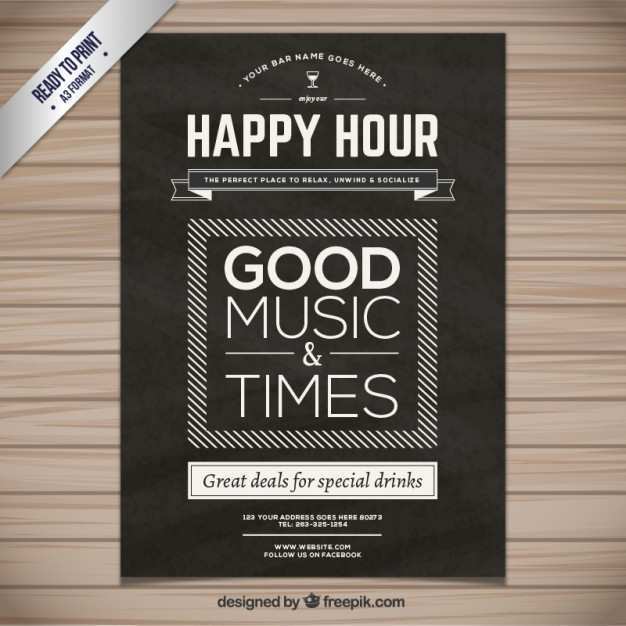89 Report Happy Hour Flyer Template Free Download with Happy Hour Flyer Template Free
