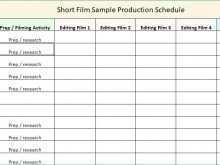 89 Report Production Schedule Template Word For Free for Production Schedule Template Word