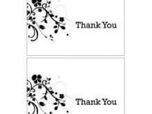 89 Report Thank You Card Template Black And White Formating for Thank You Card Template Black And White