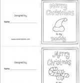 89 The Best Christmas Card Template Preschool Download for Christmas Card Template Preschool