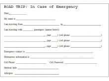 89 The Best Free Printable Emergency Card Template Maker by Free Printable Emergency Card Template