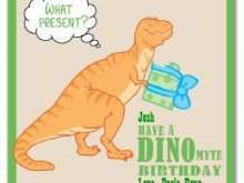 90 Adding Birthday Card Template Dinosaur For Free by Birthday Card Template Dinosaur